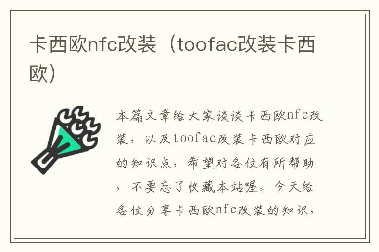 卡西欧nfc改装（toofac改装卡西欧）