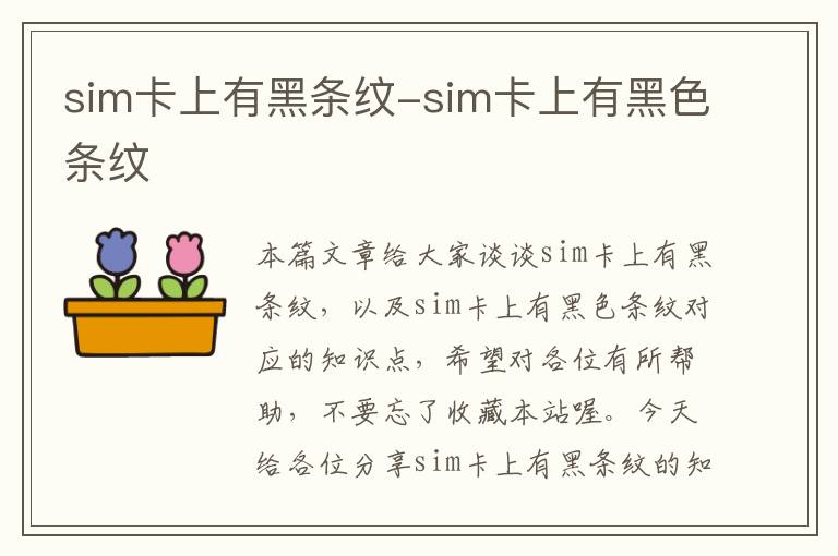 sim卡上有黑条纹-sim卡上有黑色条纹