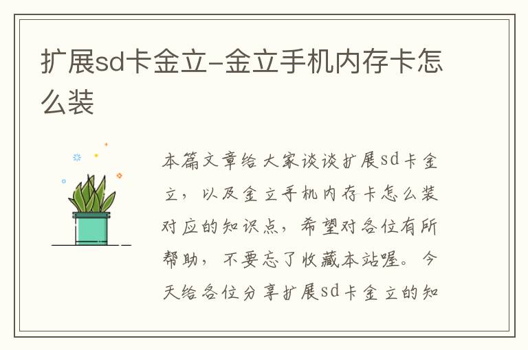 扩展sd卡金立-金立手机内存卡怎么装