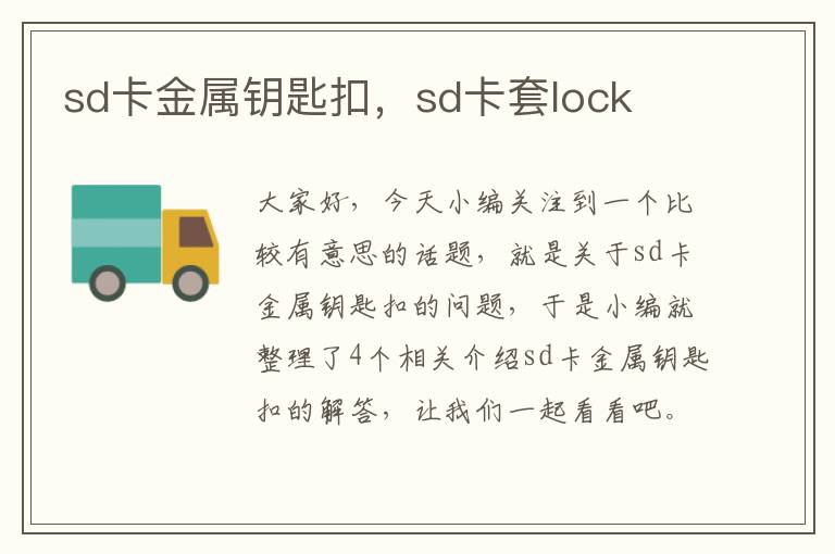 sd卡金属钥匙扣，sd卡套lock